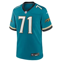 Maillot de match Nike Tony Boselli pour homme, bleu sarcelle, Jacksonville Jaguars Prowler Throwback, joueur retraité