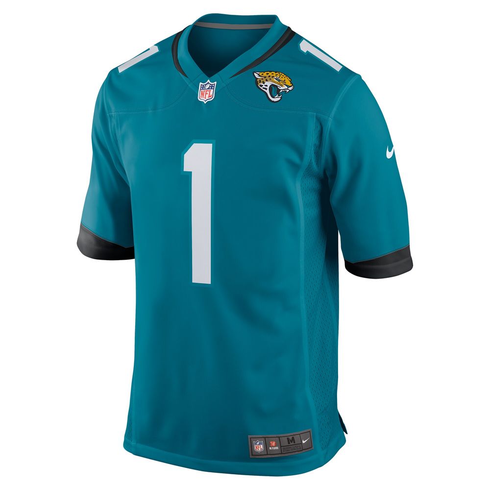 Men's Nike Travis Etienne Teal Jacksonville Jaguars Game Jersey