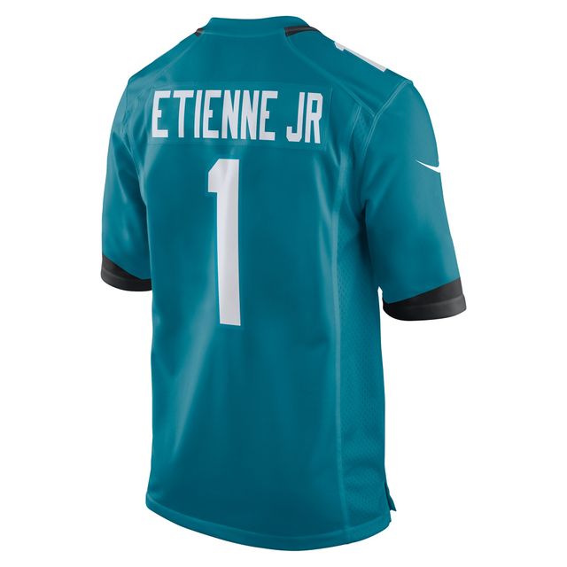 Maillot de match Nike Travis Etienne pour hommes, sarcelle, Jacksonville Jaguars