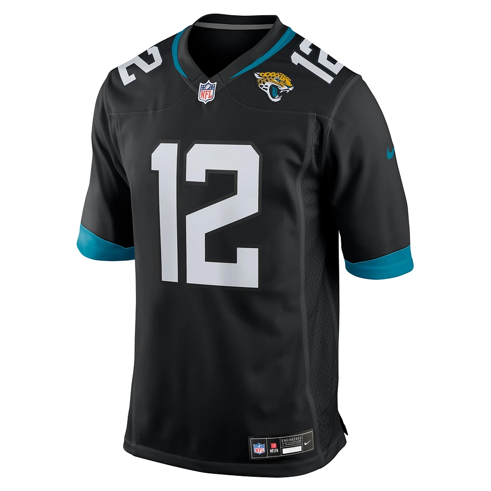 Men's Nike Travis Hunter Black Jacksonville Jaguars 2025 NFL Draft First Round Pick Alternate Game Player Jersey