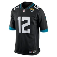 Men's Nike Travis Hunter Black Jacksonville Jaguars 2025 NFL Draft First Round Pick Alternate Game Player Jersey