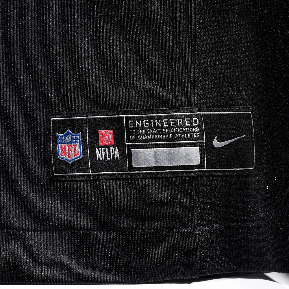 Men's Nike Travis Hunter Black Jacksonville Jaguars 2025 NFL Draft First Round Pick Alternate Game Player Jersey