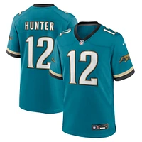 Men's Nike Travis Hunter Teal Jacksonville Jaguars 2025 NFL Draft First Round Pick 2nd Alternate Game Jersey