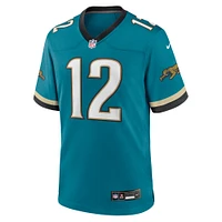 Men's Nike Travis Hunter Teal Jacksonville Jaguars 2025 NFL Draft First Round Pick 2nd Alternate Game Jersey