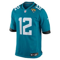 Men's Nike Travis Hunter Teal Jacksonville Jaguars 2025 NFL Draft First Round Pick Game Jersey
