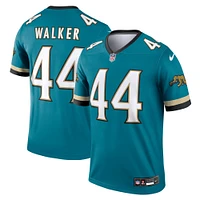 Haut de performance pour joueur Nike Travon Walker Teal Jacksonville Jaguars Alternate Legend homme