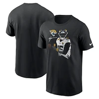 T-shirt graphique Nike Trevor Lawrence pour homme, noir, Jacksonville Jaguars Player