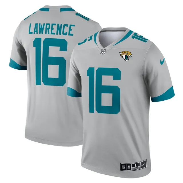 Youth Nike Trevor Lawrence Silver Jacksonville Jaguars Inverted Team Game  Jersey