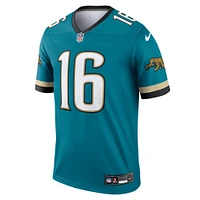 Men's Nike Trevor Lawrence Teal Jacksonville Jaguars Alternate Legend Jersey