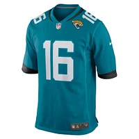 Maillot de match Nike Trevor Lawrence Teal Jacksonville Jaguars pour homme