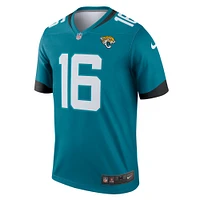 Haut Nike Trevor Lawrence Teal Jacksonville Jaguars Team Legend Player Performance pour homme