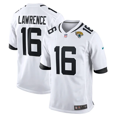 Maillot de match blanc Nike Trevor Lawrence pour hommes des Jacksonville Jaguars