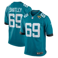 Men's Nike Tyler Shatley Teal Jacksonville Jaguars Game Jersey