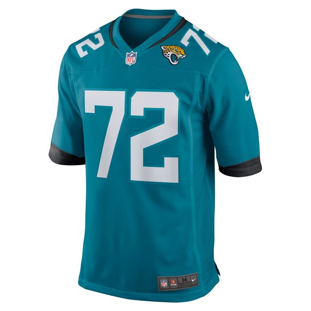 Maillot de match Nike Walker Little Jacksonville Jaguars pour hommes, bleu sarcelle