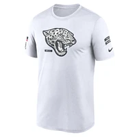 Men's Nike White Jacksonville Jaguars 2024 Salute To Service Legend Performance T-Shirt