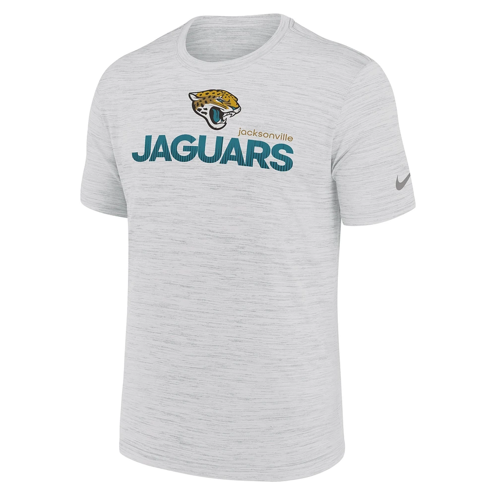 T-shirt Nike Jacksonville Jaguars Blitz Velocity Modern Performance pour homme, blanc