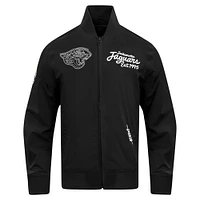 Men's Pro Standard Black Jacksonville Jaguars Paint The City Twill Full-Zip Jacket