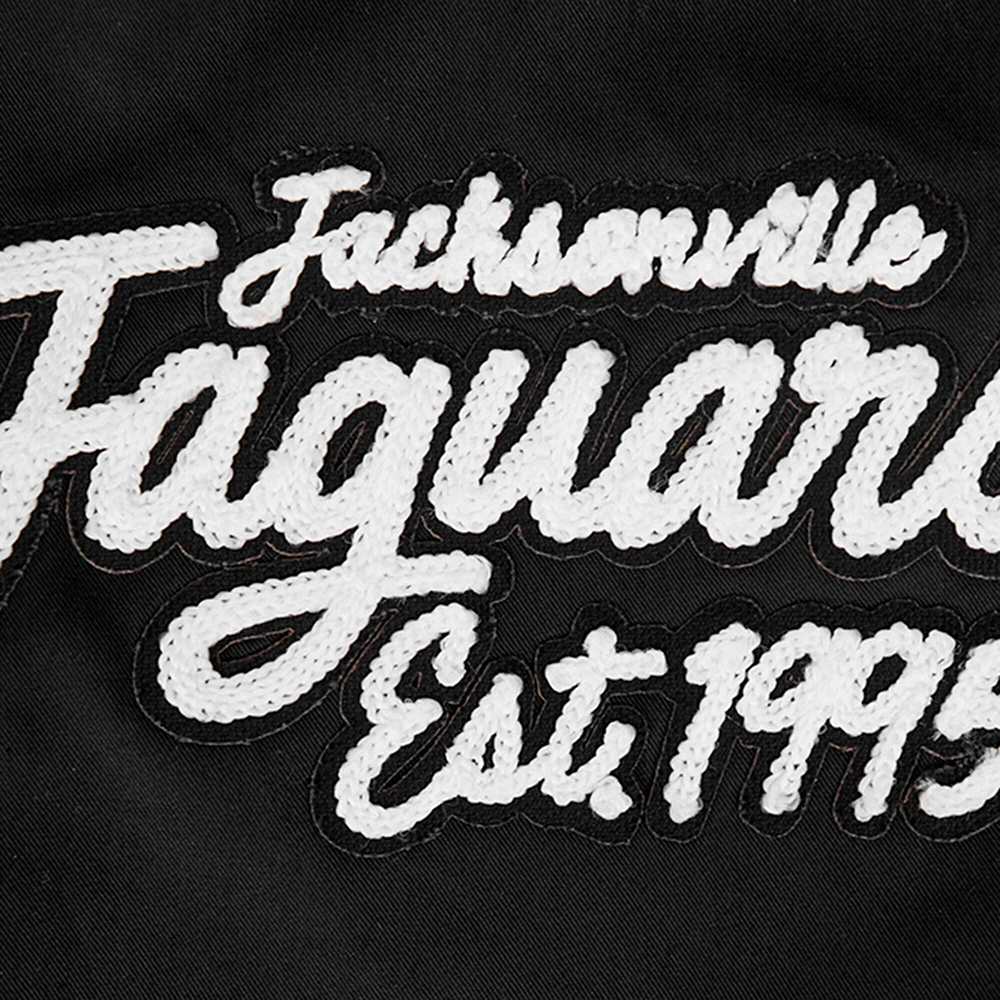 Veste zippée en sergé noir Jacksonville Jaguars Pro Standard pour homme