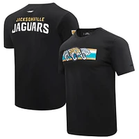 T-shirt rétro Striper Pro Standard noir pour hommes des Jacksonville Jaguars