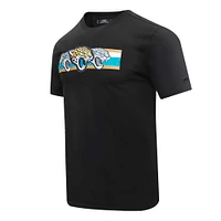 Men's Pro Standard Black Jacksonville Jaguars Retro Striper T-Shirt