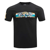 T-shirt rétro Striper Pro Standard noir pour hommes des Jacksonville Jaguars