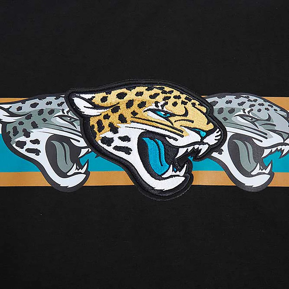 Men's Pro Standard Black Jacksonville Jaguars Retro Striper T-Shirt