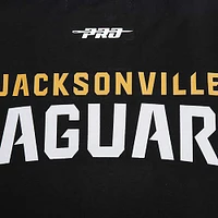 T-shirt rétro Striper Pro Standard noir pour hommes des Jacksonville Jaguars