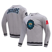 Sweat-shirt Pro Standard Heather Grey pour homme Jacksonville Jaguars Crest Emblem