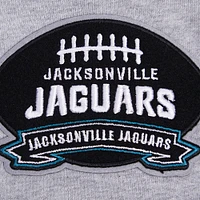 Men's Pro Standard Heather Gray Jacksonville Jaguars Crest Emblem Pullover Sweatshirt