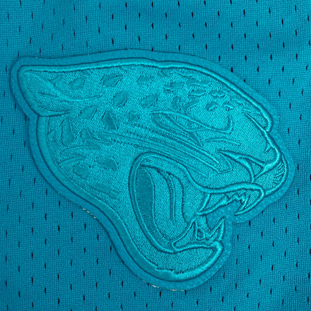 Men's Pro Standard Teal Jacksonville Jaguars Triple Tonal Mesh Button-Up Shirt