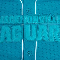 Men's Pro Standard Teal Jacksonville Jaguars Triple Tonal Mesh Button-Up Shirt