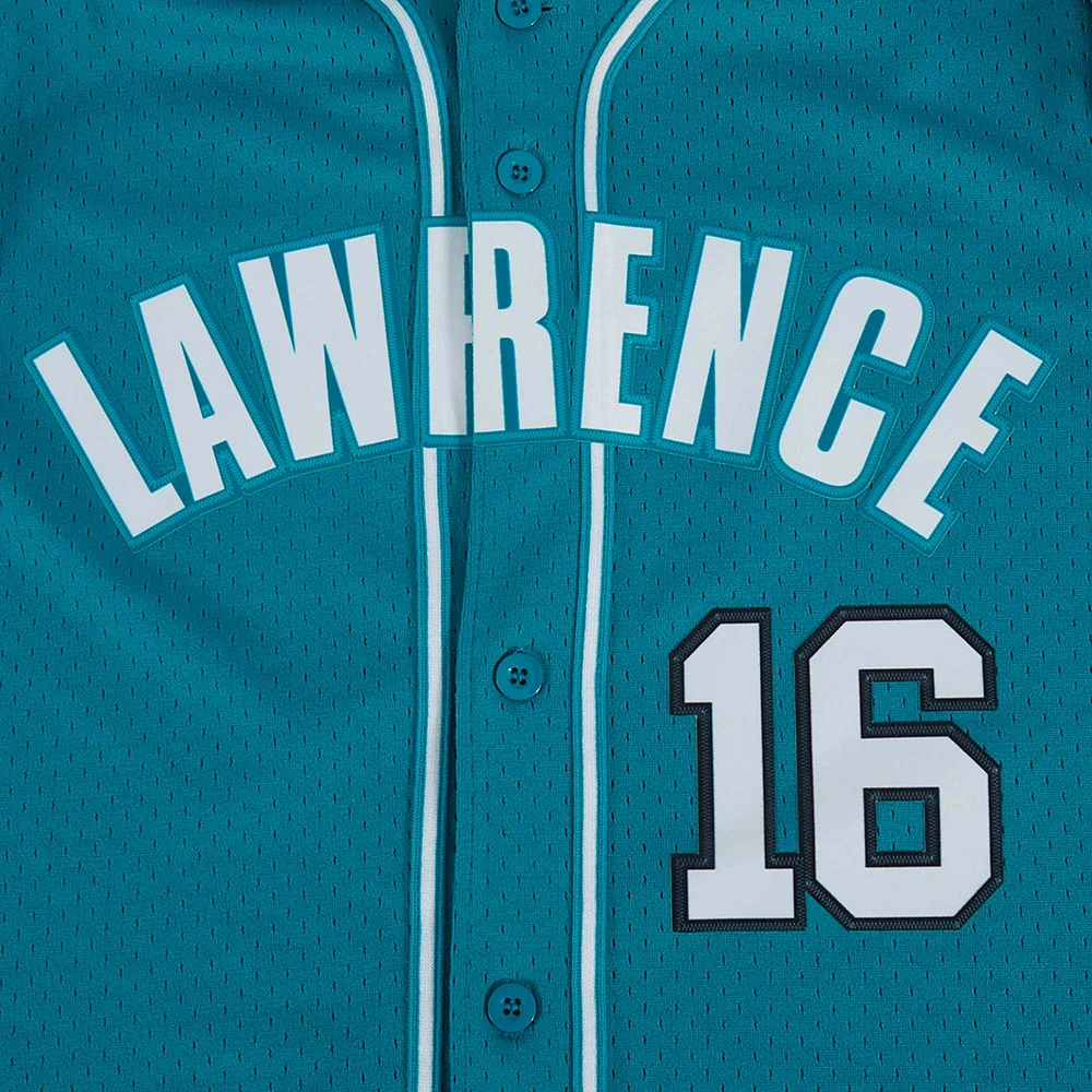 Men's Pro Standard Trevor Lawrence Teal Jacksonville Jaguars Mesh Button-Up Baseball Jersey