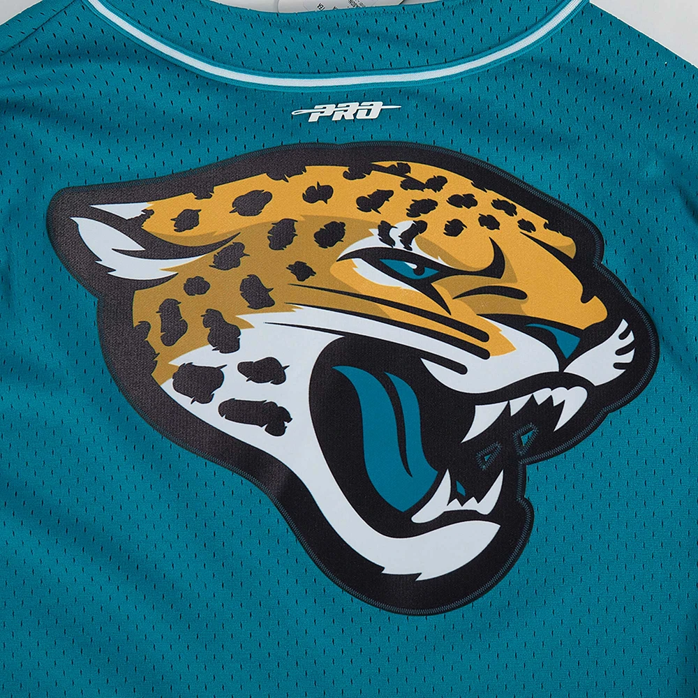 Maillot de baseball boutonné en maille bleu sarcelle Pro Standard Trevor Lawrence pour homme des Jaguars Jacksonville