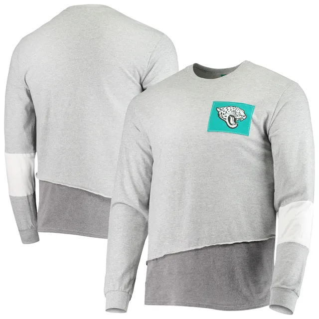 Jacksonville Jaguars Refried Apparel Sustainable Upcycled Split T-Shirt -  Teal/Black