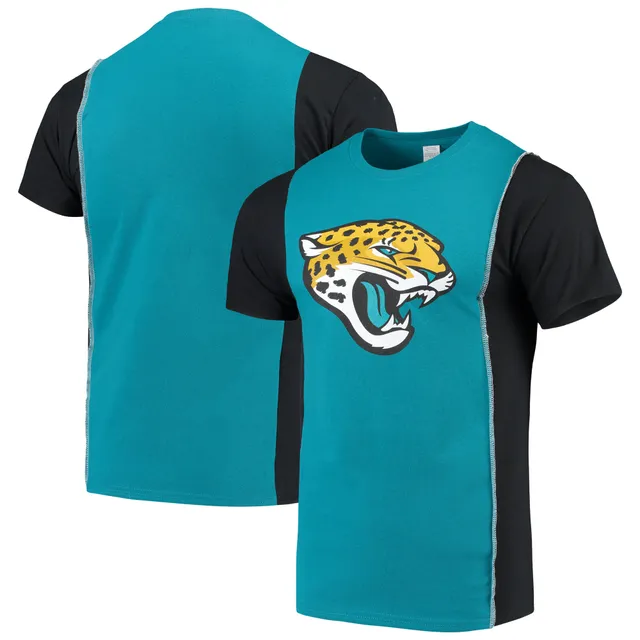 Men's Refried Apparel Gray/Black Jacksonville Jaguars Sustainable Upcycled  Angle Long Sleeve T-Shirt