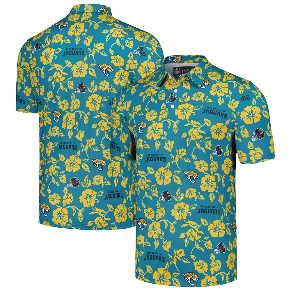 Polo Performance Pua des Jacksonville Jaguars Reyn Spooner pour hommes, bleu sarcelle