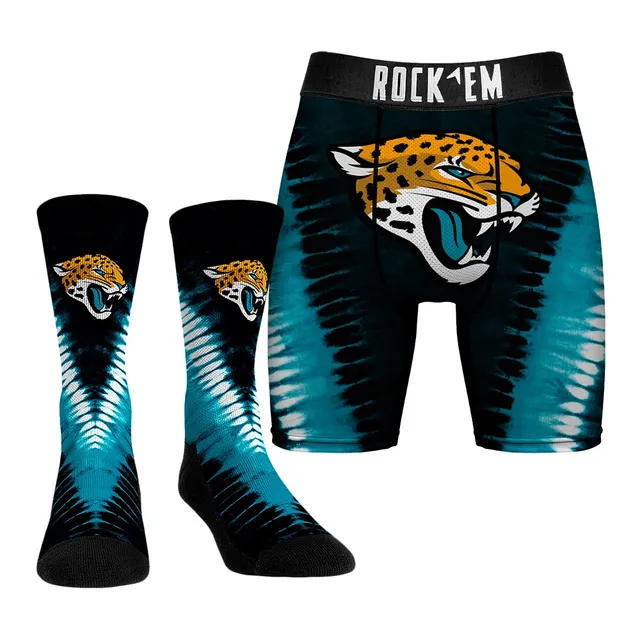 Men's Rock Em Socks Buffalo Bills V Tie-Dye Underwear and Crew Combo Pack Size: Medium