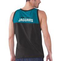 Men's Starter Black/Teal Jacksonville Jaguars Touchdown Fashion - Tank Top