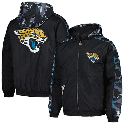 Men's Starter Black Jacksonville Jaguars Thursday Night Gridiron Full-Zip Hoodie