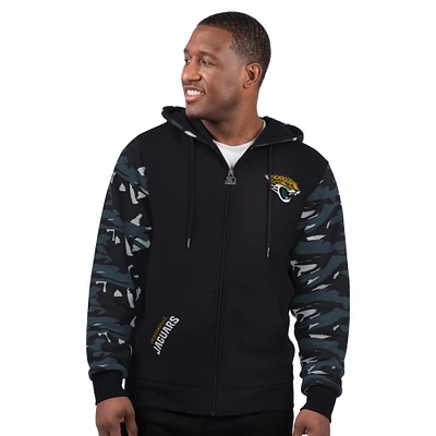 Sweat à capuche zippé noir pour homme Jacksonville Jaguars Thursday Night Gridiron