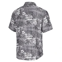 Chemise boutonnée noire pour homme Tommy Bahama Jacksonville Jaguars Coconut Point Isla Palmetta Camp