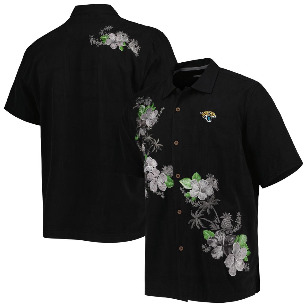 Tommy Bahama Men's Tommy Bahama Black Jacksonville Jaguars Sport Azule  Oasis Camp Button-Up Shirt