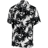 Men's Tommy Bahama Black Jacksonville Jaguars Sport Harbor Island Hibiscus Camp Button-Up Shirt