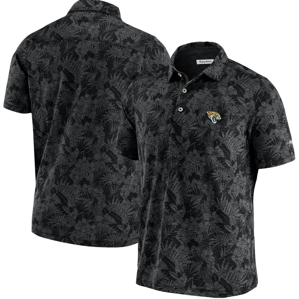 Men's Tommy Bahama Gray Philadelphia Eagles Palm Coast Delray Frond Allover  IslandZone Polo