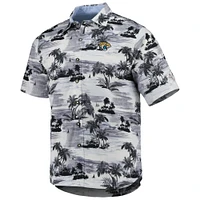 Men's Tommy Bahama Black Jacksonville Jaguars Sport Tropical Horizons Button-Up Shirt