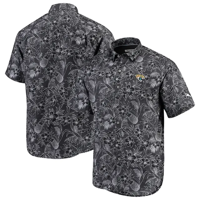 Lids Jacksonville Jaguars Tommy Bahama Tiki Luau Woven Button-Up Shirt -  Black