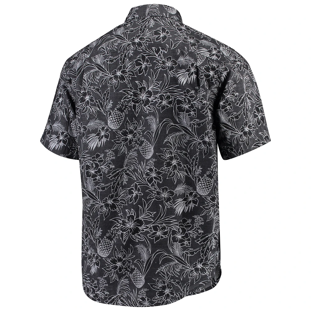 Men's Tommy Bahama Black Jacksonville Jaguars Tiki Luau Woven Button-Up Shirt