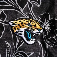 Men's Tommy Bahama Black Jacksonville Jaguars Tiki Luau Woven Button-Up Shirt