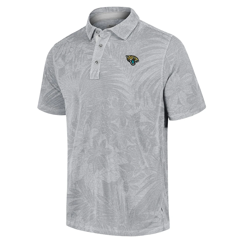 Polo Tommy Bahama gris Jacksonville Jaguars Big & Tall Santiago Paradise pour hommes