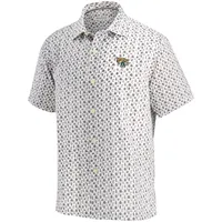 Chemise boutonnée tissée Tommy Bahama Jacksonville Jaguars Baja Mar pour homme, blanche